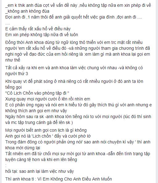Cư dân mạng phản ứng thế nào khi Phạm Anh Khoa bị thí sinh Trời sinh một cặp tố gạ tình!? Cư dân mạng phản ứng thế nào khi Phạm Anh Khoa bị thí sinh Trời sinh một cặp tố gạ tình!?